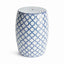 Napa Blue and white BARCLAY BUTERA DYNASTY LINK STOOL