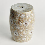 Napa Brown and white PROVINCE LOTUS STOOL