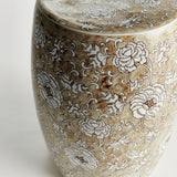 Napa Brown and white PROVINCE LOTUS STOOL
