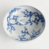 Napa Blue and white BARCLAY BUTERA DYNASTY EMPRESS DECORATIVE FOOTED BOWL