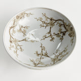 Napa Brown and white PROVINCE EMPRESS DECORATIVE FOOTED BOWL