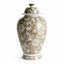 Napa Brown and white PROVINCE LOTUS LIDDED GINGER JAR