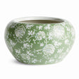 Napa Green and white IMPERIAL LOTUS PLANTER LARGE