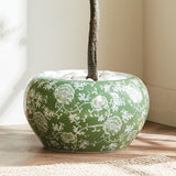 Napa Green and white IMPERIAL LOTUS PLANTER LARGE