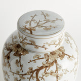 Napa Brown and white PROVINCE EMPRESS LIDDED GINGER JAR