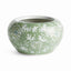 Napa Green and white IMPERIAL LOTUS PLANTER SMALL