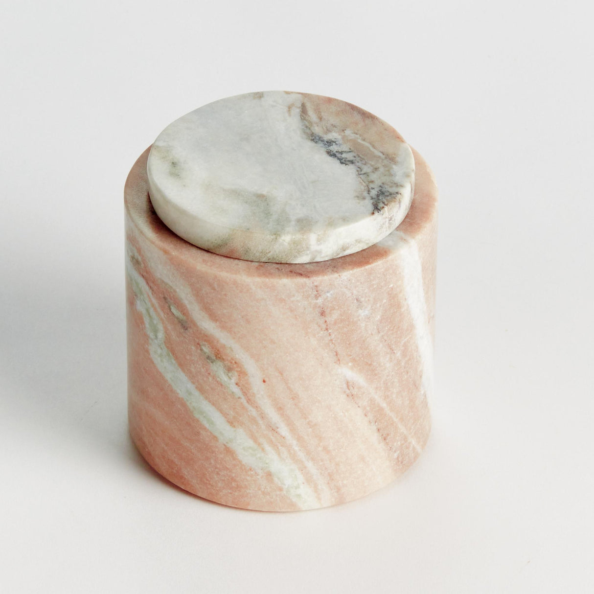 Napa Brown/white JAQUELINE ROUND LIDDED BOX SHORT