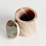 Napa Brown/white JAQUELINE ROUND LIDDED BOX SHORT