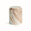 Napa Brown/white JAQUELINE ROUND LIDDED BOX TALL