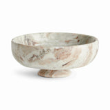 Napa Brown/white marble JOSEPHINE FOOTED BOWL