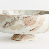 Napa Brown/white marble JOSEPHINE FOOTED BOWL