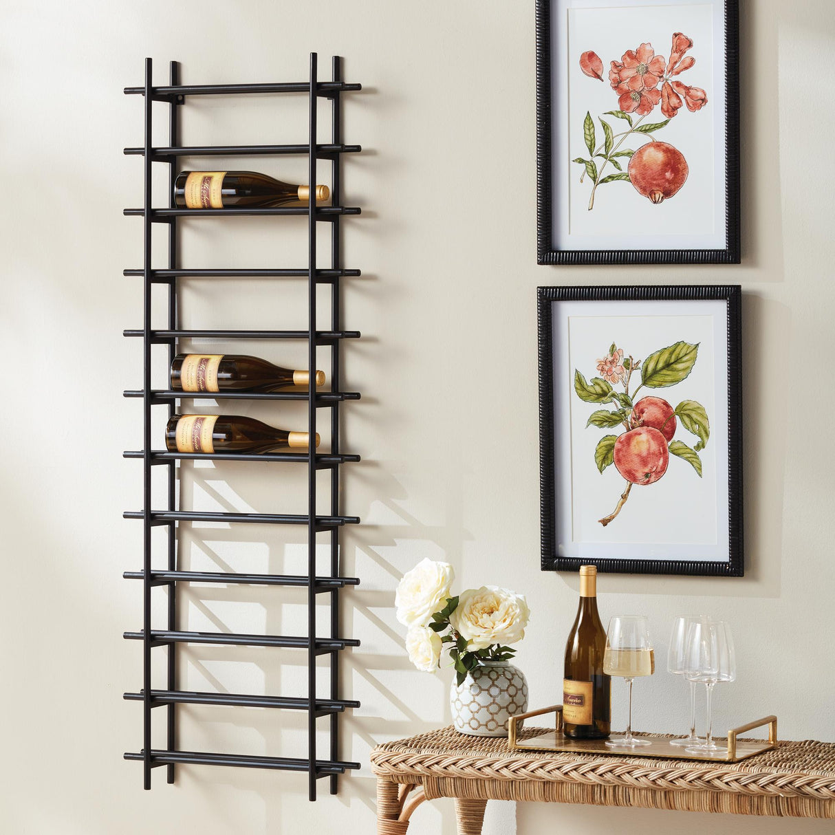 Napa Black BAROSSA 12-BOTTLE WINE RACK