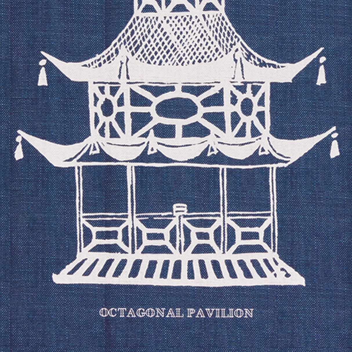 Napa Blue TRADITIONAL PAGODA STUDY, SET OF 4