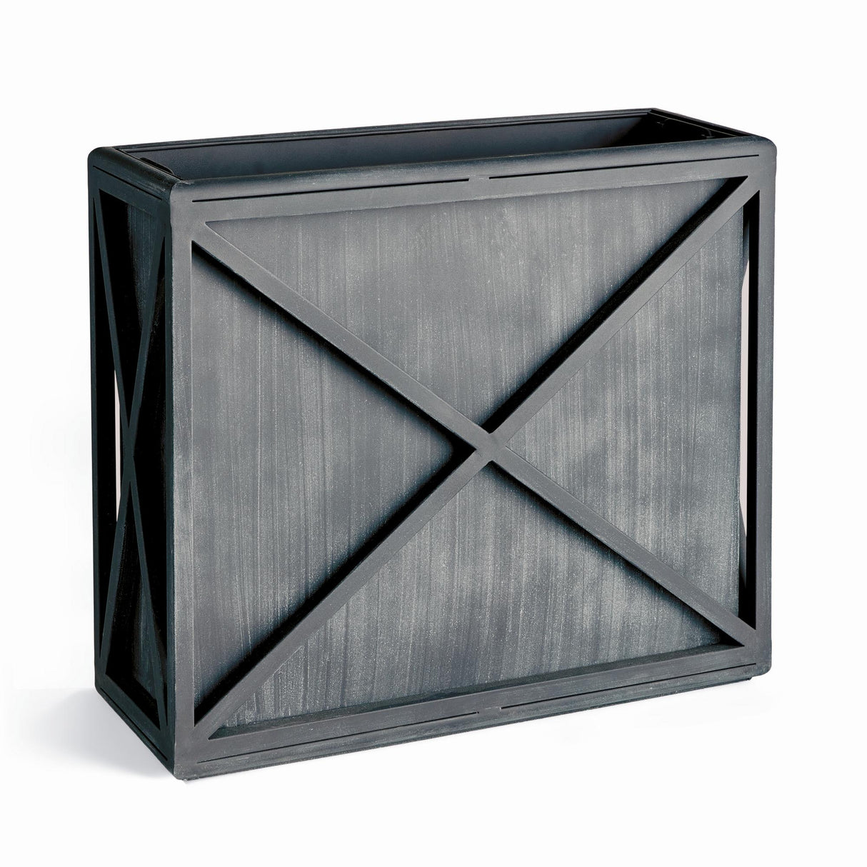Napa Aged Zinc TERRAZZA TALL RECTANGULAR PLANTER