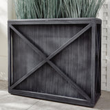 Napa Aged Zinc TERRAZZA TALL RECTANGULAR PLANTER
