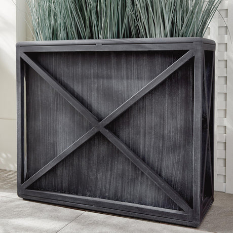 Napa Aged Zinc TERRAZZA TALL RECTANGULAR PLANTER