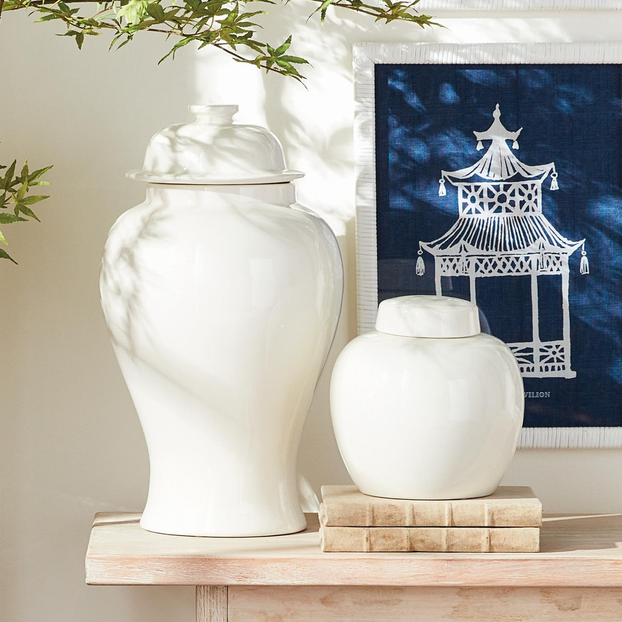 Napa White KOA LIDDED GINGER JAR LARGE