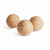 Napa Natural JACE WATER HYACINTH ORBS 4.5", SET OF 3