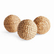 Napa Natural JACE WATER HYACINTH ORBS 6.5", SET OF 3