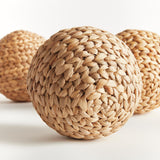 Napa Natural JACE WATER HYACINTH ORBS 6.5", SET OF 3