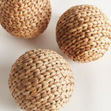 Napa Natural JACE WATER HYACINTH ORBS 6.5", SET OF 3