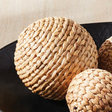 Napa Natural JACE WATER HYACINTH ORBS 6.5", SET OF 3