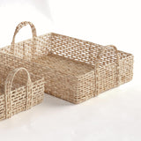 Napa Natural JULIET ABACA NESTING RECTANGULAR TRAYS, SET OF 2