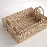 Napa Natural JULIET ABACA NESTING RECTANGULAR TRAYS, SET OF 2