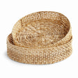 Napa Natural JULIET ABACA ROUND TRAYS, SET OF 2