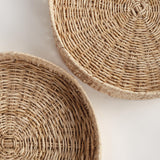 Napa Natural JULIET ABACA ROUND TRAYS, SET OF 2