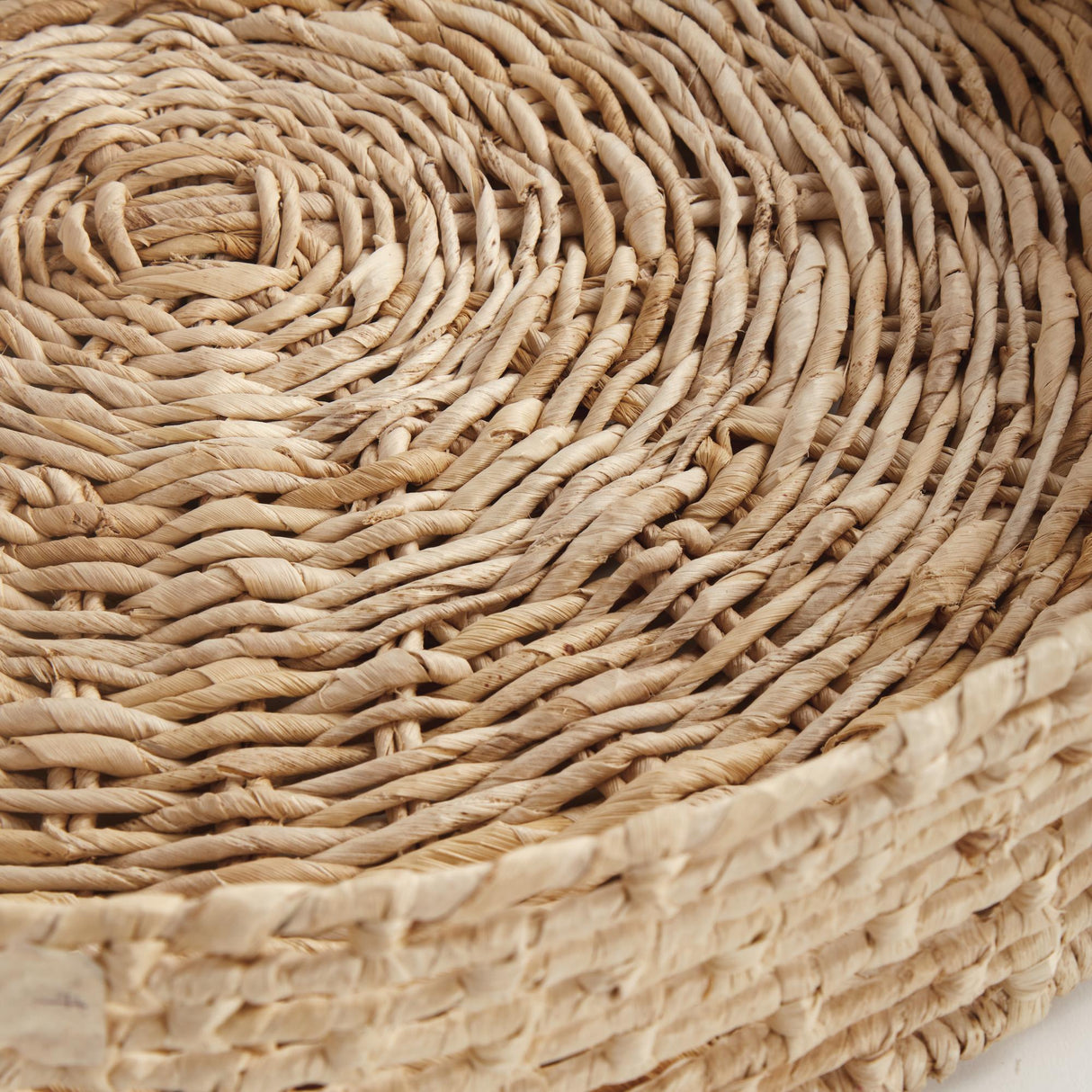 Napa Natural JULIET ABACA ROUND TRAYS, SET OF 2