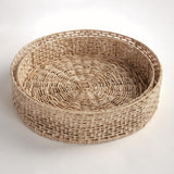 Napa Natural JULIET ABACA ROUND TRAYS, SET OF 2