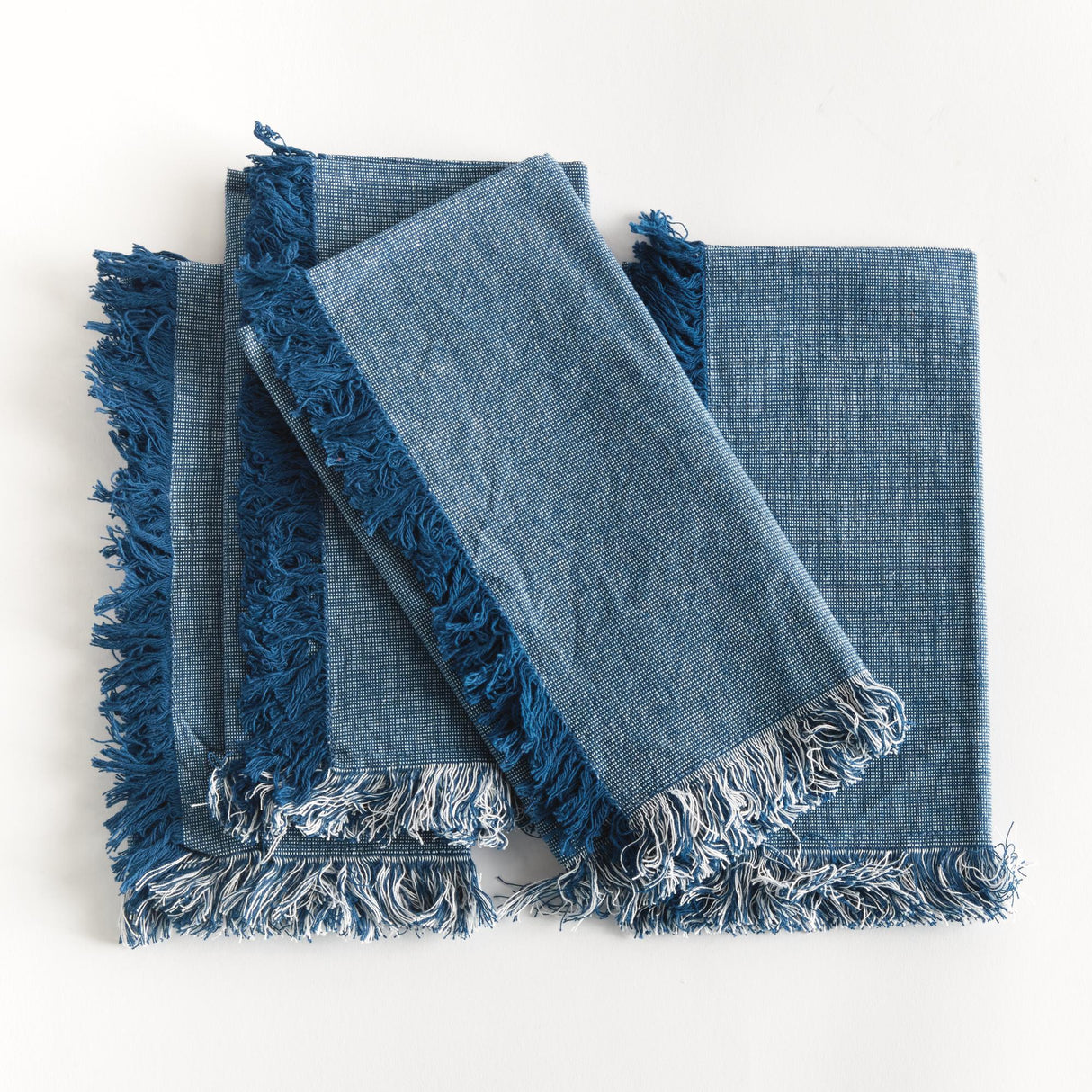 Napa Dark blue AURA DINNER NAPKINS, SET OF 4