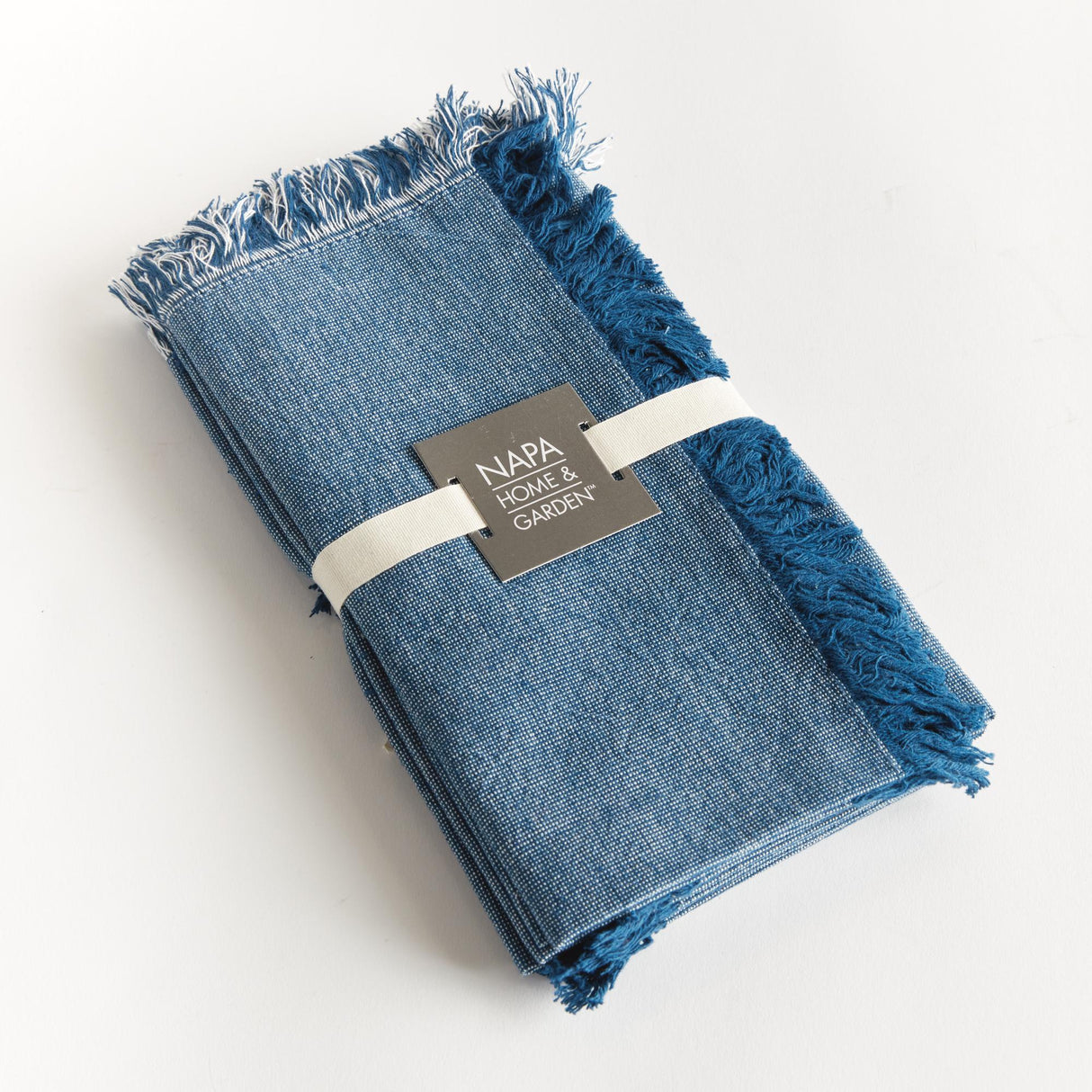 Napa Dark blue AURA DINNER NAPKINS, SET OF 4
