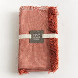 Napa Red AURA DINNER NAPKINS, SET OF 4