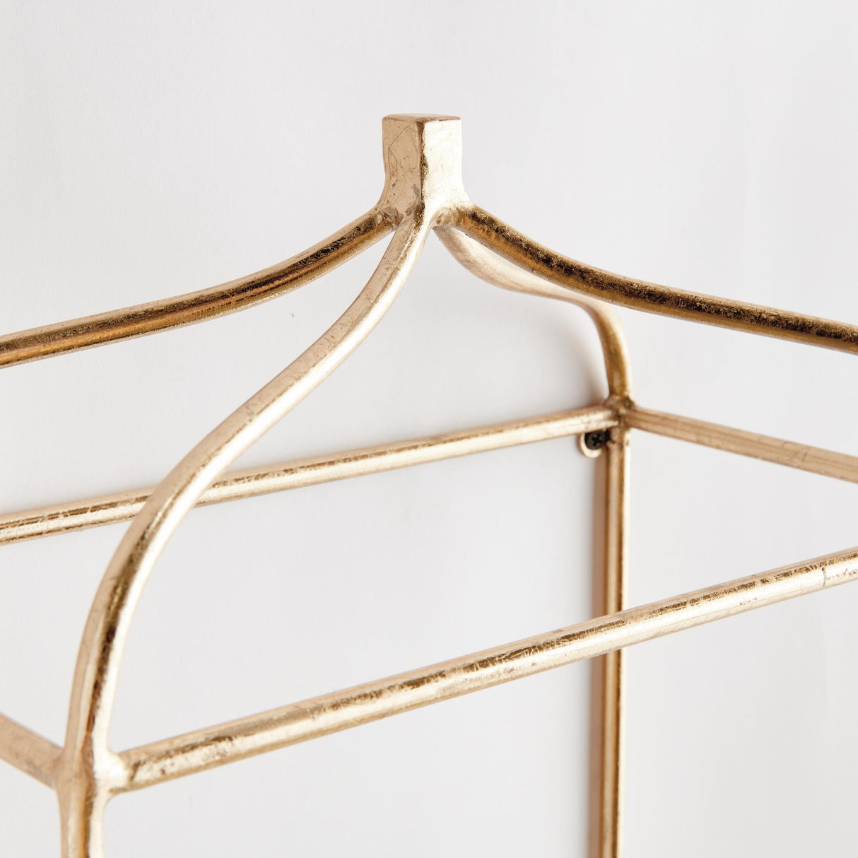 Napa Champagne ABBEY MIRRORED WALL SHELVES, SET OF 2