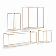 Napa Champagne DUNCAN MIRRORED WALL SHELVES, SET OF 4