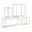 Napa Champagne DUNCAN MIRRORED WALL SHELVES, SET OF 4