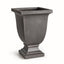 Napa Antique Black FIBRECLAY BECKETT SQ FOOTED PLANTER LARGE