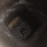 Napa Antique Black FIBRECLAY BECKETT SQ FOOTED PLANTER LARGE