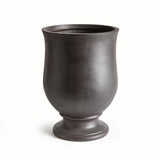 Napa Antique Black FIBRECLAY JOSIE ROUND FOOTED PLANTER
