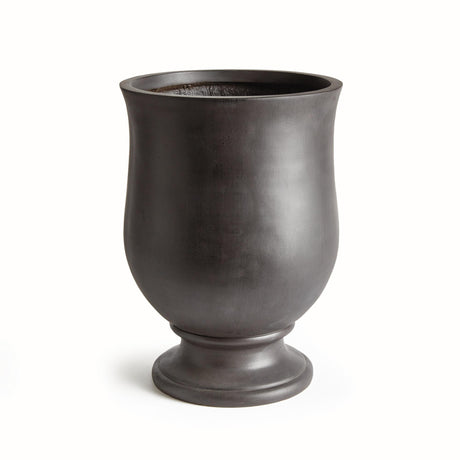 Napa Antique Black FIBRECLAY JOSIE ROUND FOOTED PLANTER