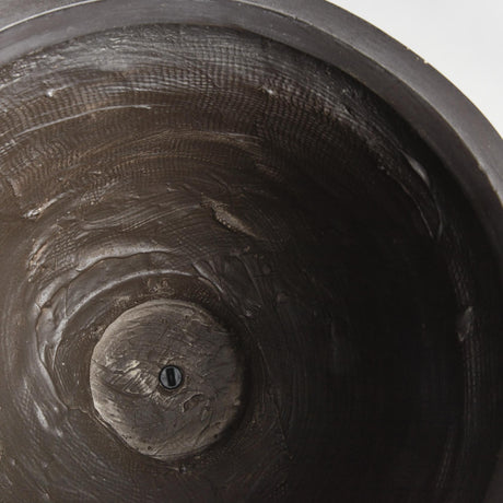 Napa Antique Black FIBRECLAY JOSIE ROUND FOOTED PLANTER