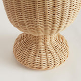 Napa Natural MYRA RATTAN SCALLOPED EDGE FOOTED URN