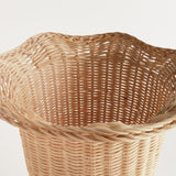Napa Natural MYRA RATTAN SCALLOPED EDGE FOOTED URN