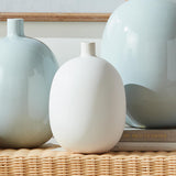 Napa White/taupe BARCLAY BUTERA SANDBAR VASE SMALL