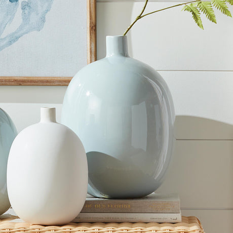 Napa Light Blue BARCLAY BUTERA SANDBAR VASE LARGE