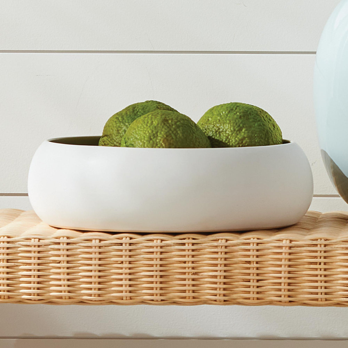 Napa White/taupe BARCLAY BUTERA SANDBAR DECORATIVE BOWL