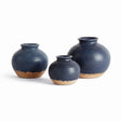Napa Navy GAVIN BUD VASES, SET OF 3