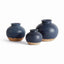 Napa Navy GAVIN BUD VASES, SET OF 3
